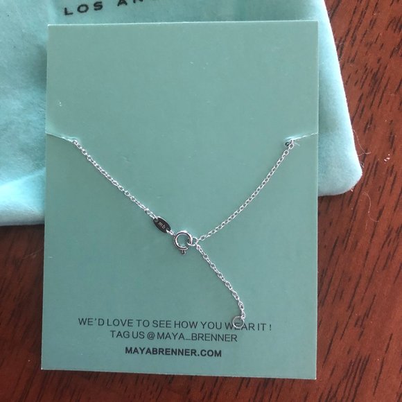MAYA BRENNER “LOVE” BRACELET NWT IN SILVER - Picture 2 of 3